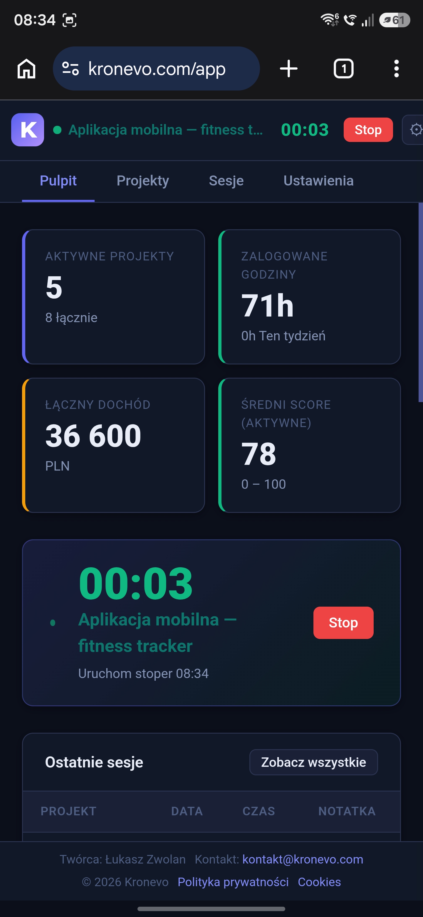 Kronevo mobile 3
